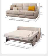 Muqifang Multi-functional Leather Flipped Sofa Bed Integrated Foldable Two-in-one Small Apartment Living Room New Dual-use